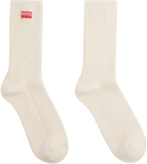 Logo cotton blend socks-1